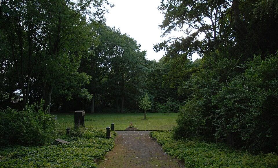 Parklandschaft des Ostfriedhofs auf Ostfriedhof Dortmund